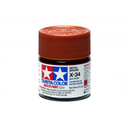 Tamiya 81534 Acrylic X-34 Metallic Brown (10ml) Tamiya 81534 Acrylic X-34 Metallic Brown (10ml)