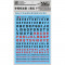 D.L Model Decal C004 (Black.Red) for Alphabets D.L Model Decal C004 (Black.Red) for Alphabets