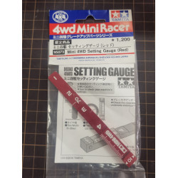 95073 Mini 4WD Setting Gauge (Red) 95073 Mini 4WD Setting Gauge (Red)