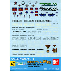 Gundam Decal 47 Set for Mobile Suit Gundam 00 Series 2 Gundam Decal 47 Set for Mobile Suit Gundam 00 Series 2