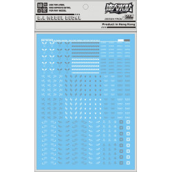 D.L Model Decal C002 (WHite.Gray) for 1/100 Caution/Warning Signs