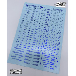 D.L Model Decal C021 for General Warning Signs (Metallic Blue) D.L Model Decal C021 for General Warning Signs (Metallic Blue)