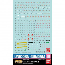 Gundam Decal 112 for RG 1/144 Unicorn Gundam Gundam Decal 112 for RG 1/144 Unicorn Gundam