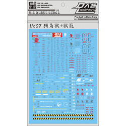 D.L Model Decal UC07 for MG 1/100 RX-0 Unicorn Gundam HD + MS Cage D.L Model Decal UC07 for MG 1/100 RX-0 Unicorn Gundam HD + MS Cage