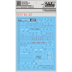 D.L Model Decal UC27 for MG 1/100 ZZ Gundam Ver.Ka D.L Model Decal UC27 for MG 1/100 ZZ Gundam Ver.Ka