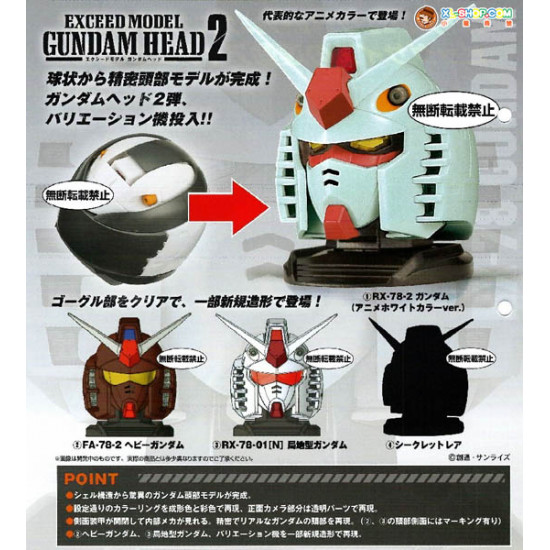 RX-78-2 Gundam (Clear Ver.) Secret (Exceed Model Gundam Head 2)