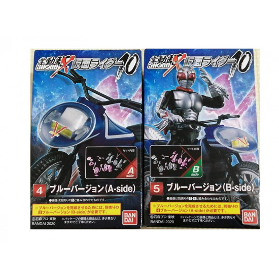 4+5. Blue Version set (A+B) (Shodo-X Kamen Rider 10)