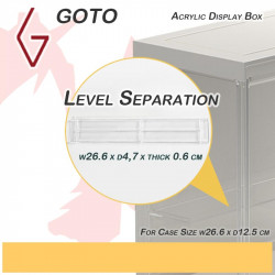 Level Separation Board for GOTO Mini Figure Acrylic Display Case Box (S) Level Separation Board for GOTO Mini Figure Acrylic Display Case Box (S)