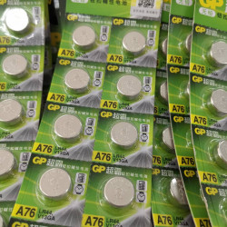 GP Battery LR44 1.5V (2pcs) A76, AG13, L1154, LR1154, 157
