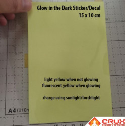 Glow in the Dark Sticker/Decal (15x10cm) (Green)