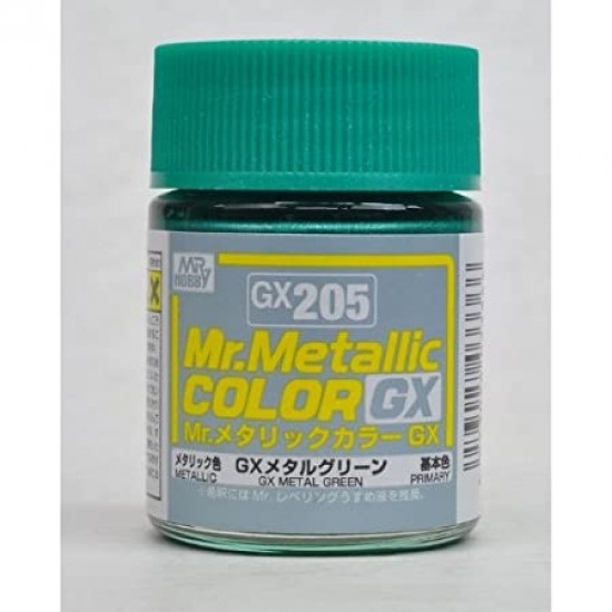Mr. Metallic Color Lacquer GX-205 GX Metal Green (18ml)