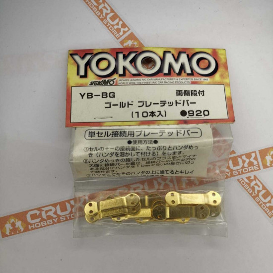 YB-BG Gold Plated Bar (10Pcs) (Yokomo RC Parts)