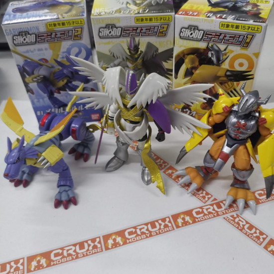 (Preowned Display Set) Shodo Digimon (set of 3)