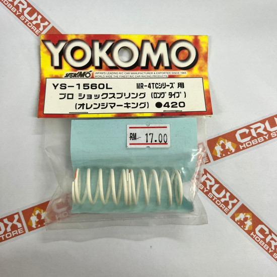 YS-1560L Pro shock spring for MR-4TC series (long type) (orange marking) (Yokomo RC Parts)